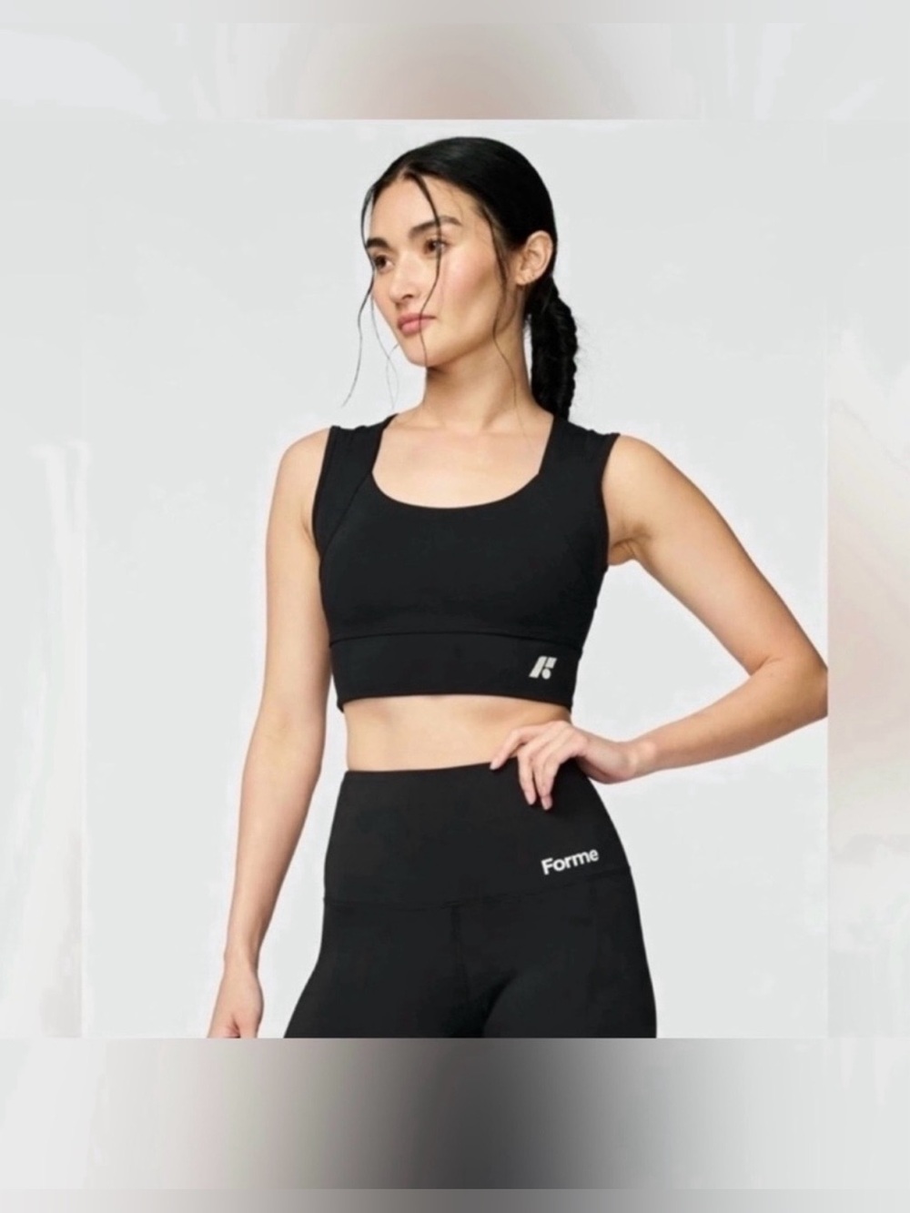 Forme Power Bra Sport Bra Black Size Large